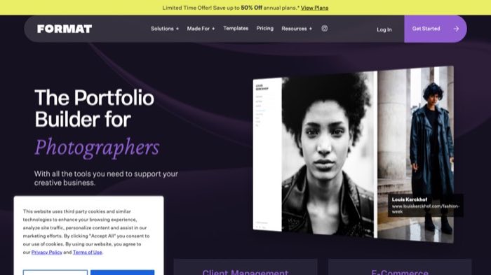 Format homepage