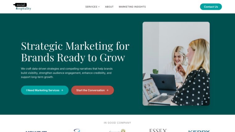 Social Hospitality homepage
