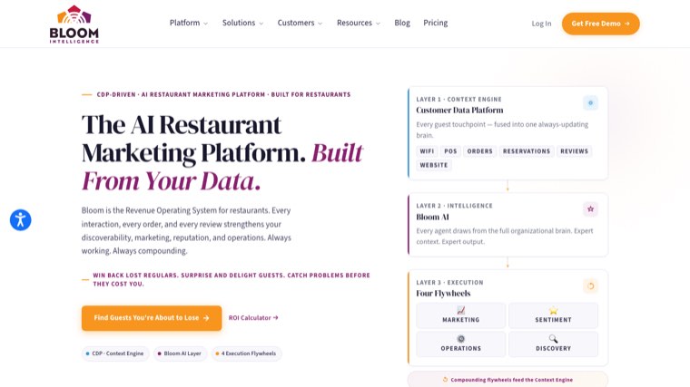 Bloom Intelligence homepage