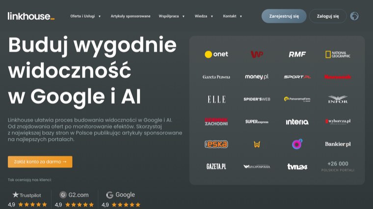 Linkhouse homepage