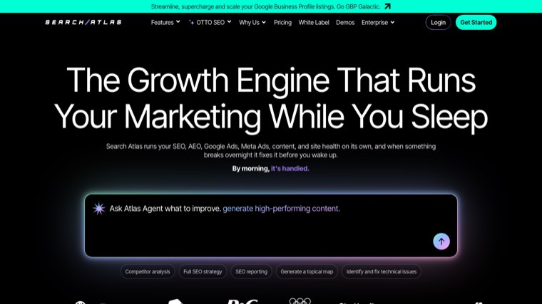SearchAtlas homepage