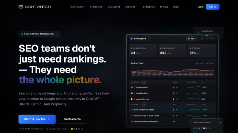 Nightwatch homepage