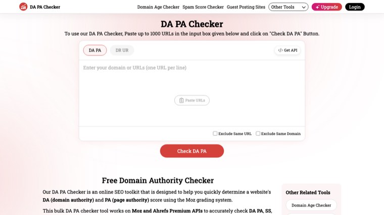 DA PA Checker