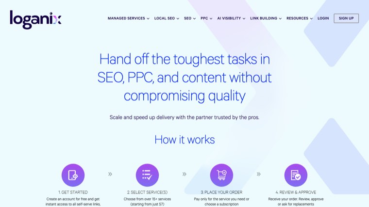Loganix homepage
