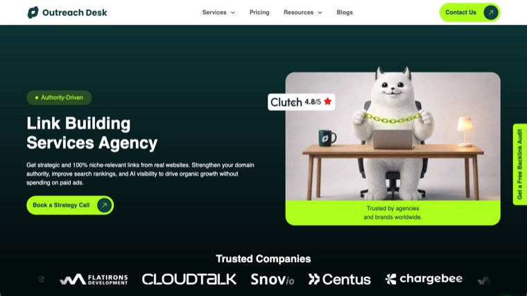 OutreachDesk homepage