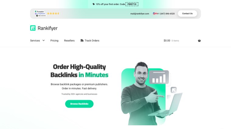 Rankifyer homepage