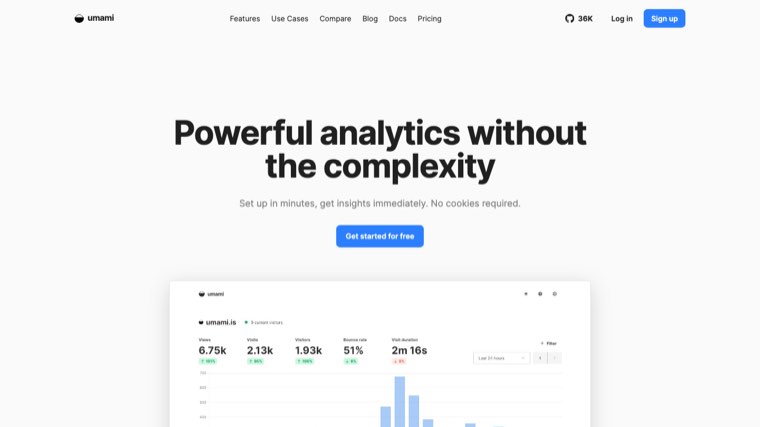 Umami analytics