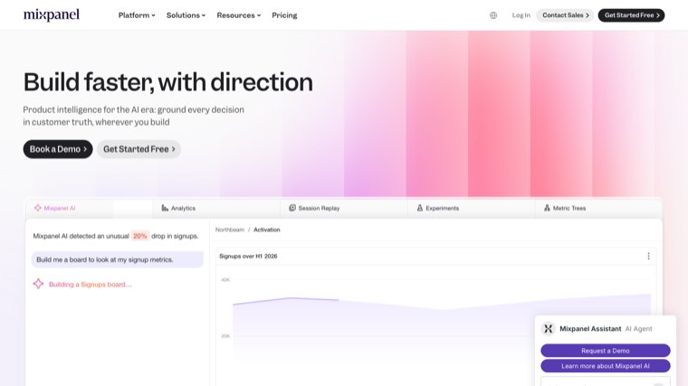 Mixpanel product analytics