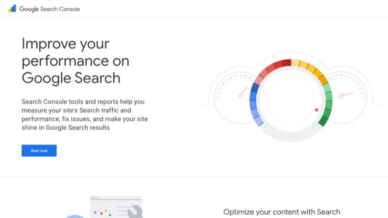 Search Console performance report used to identify which constraint is binding