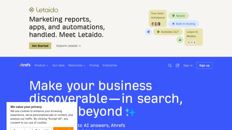 Ahrefs used to check whether a target keyword is realistically winnable