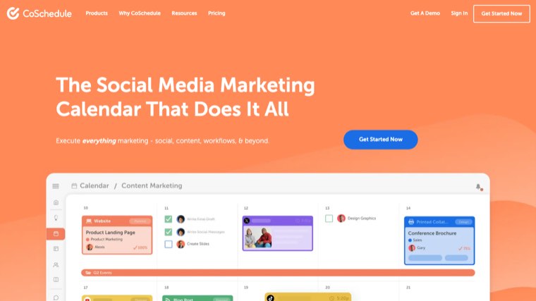 CoSchedule's marketing calendar