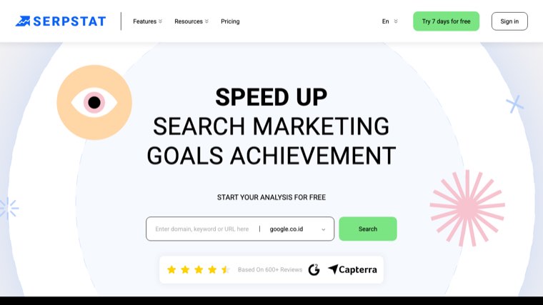 Serpstat API homepage