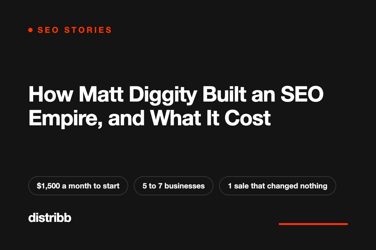 Title card: how Matt Diggity built an SEO empire and what it cost