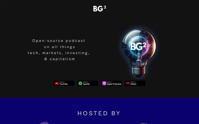 BG2 Pod website with Bill Gurley and Brad Gerstner