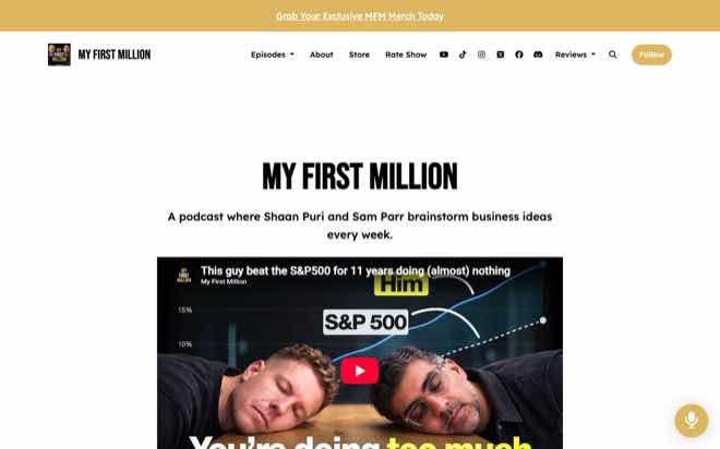 My First Million with Shaan Puri and Sam Parr