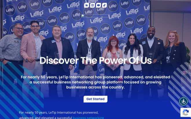 LeTip International homepage