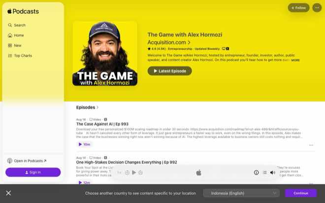 The Game with Alex Hormozi on Apple Podcasts