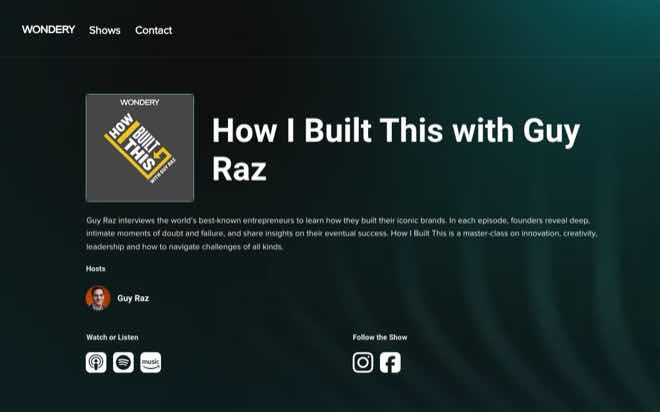 How I Built This with Guy Raz on Wondery