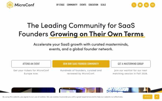 MicroConf homepage