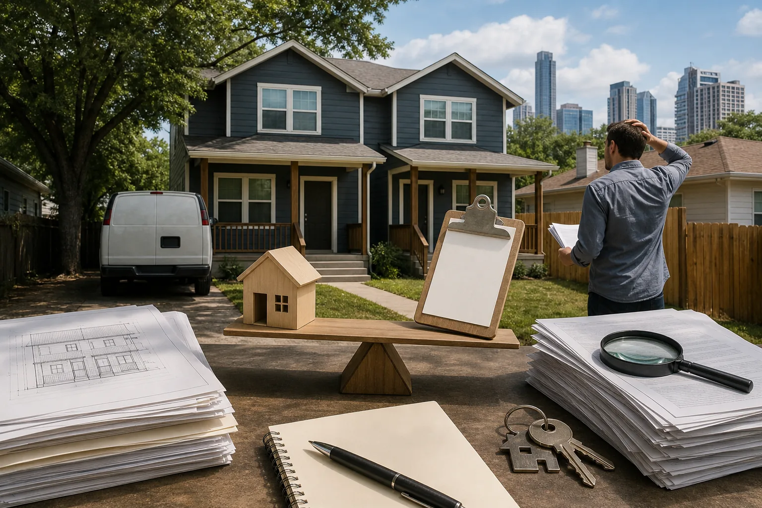 Illustration for Duplexes With Lease and Permit Questions