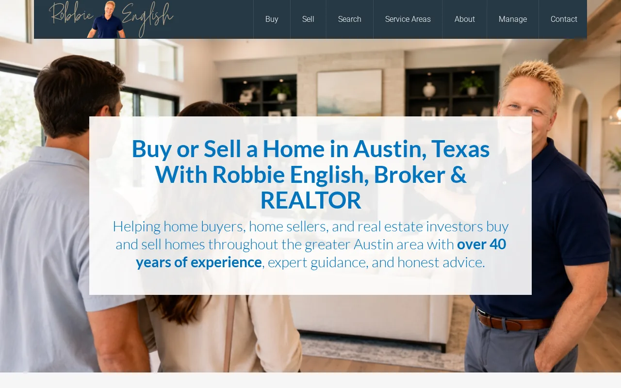 Robbie English: visual reference for 1. Robbie English, REALTOR, Broker