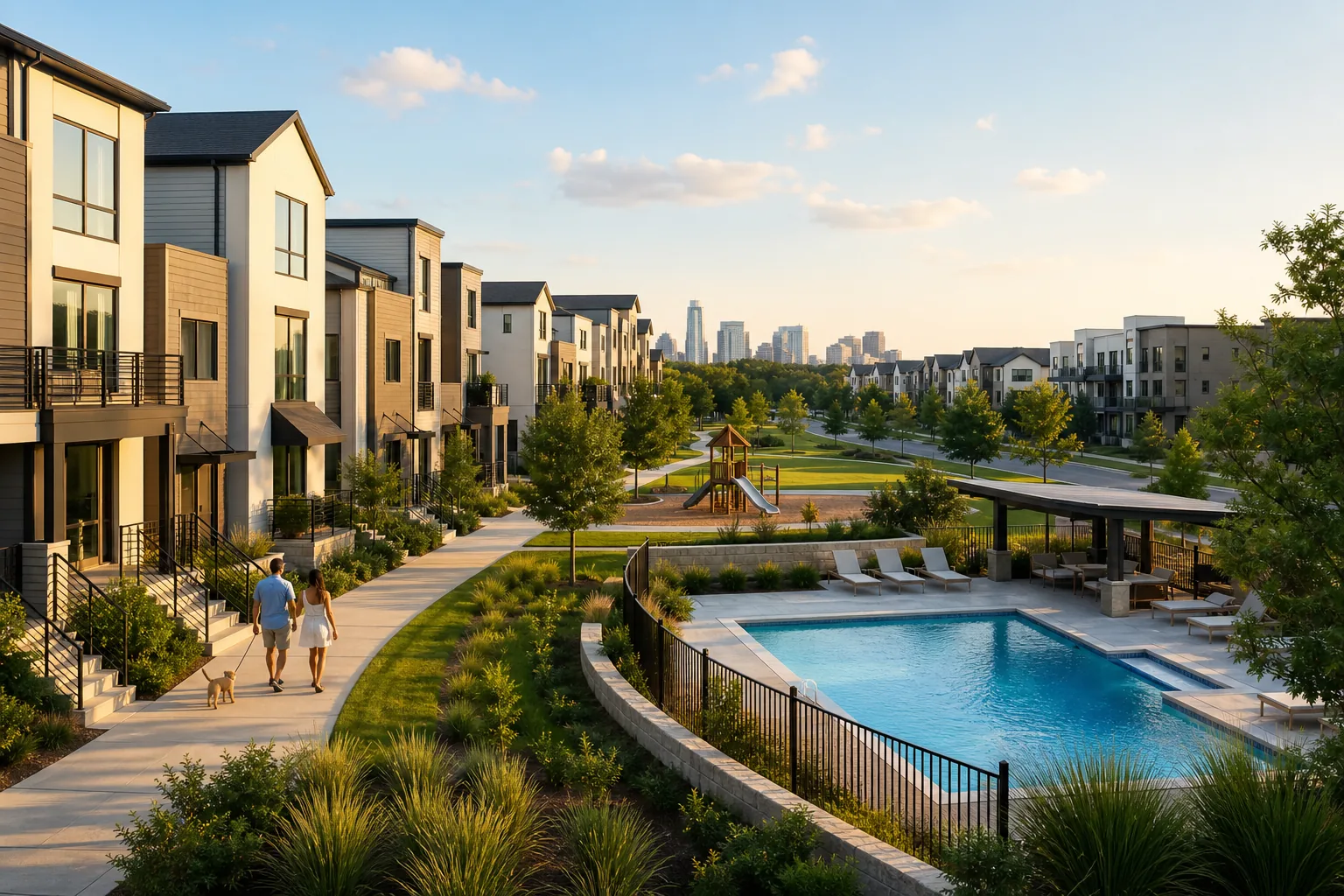 Illustration for Planned-Community Townhomes