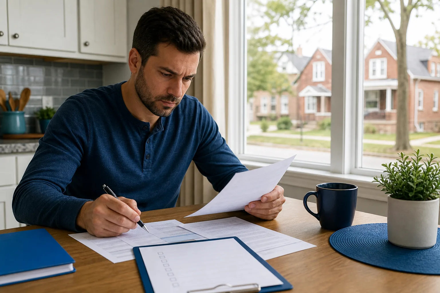 Driver gathering information for car insurance in Joliet IL.