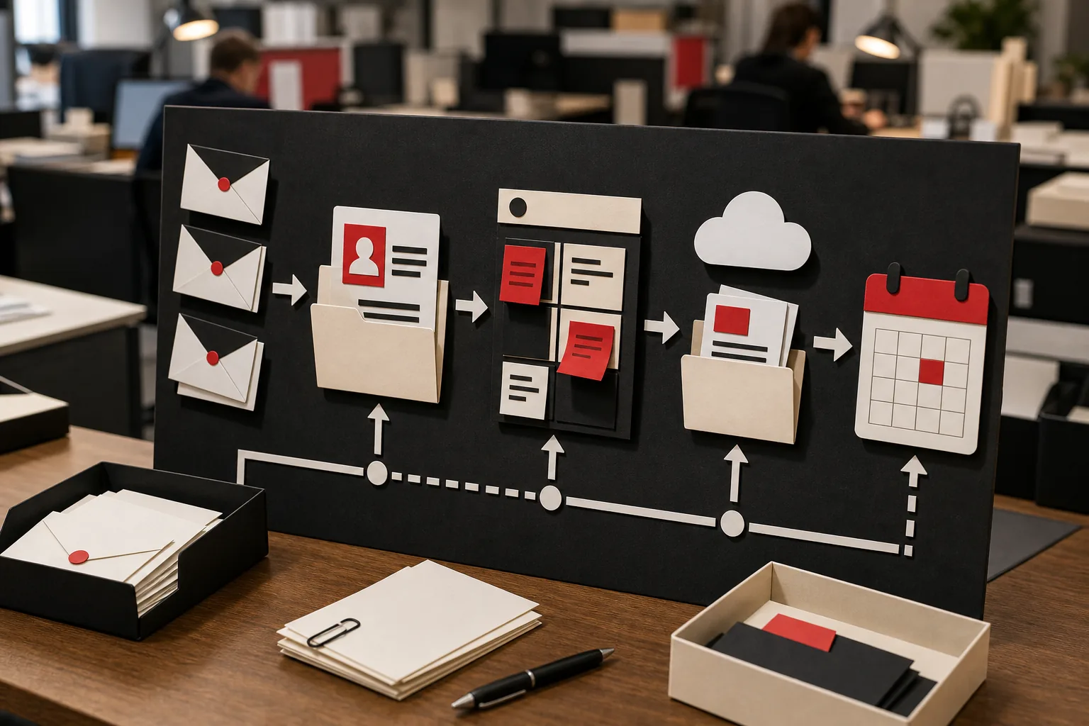 connect automated email response to CRM tasks files and calendar