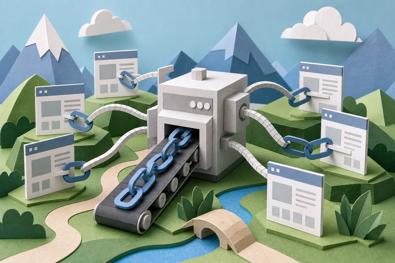 Editorial illustration for Best Automated Link Building Service
