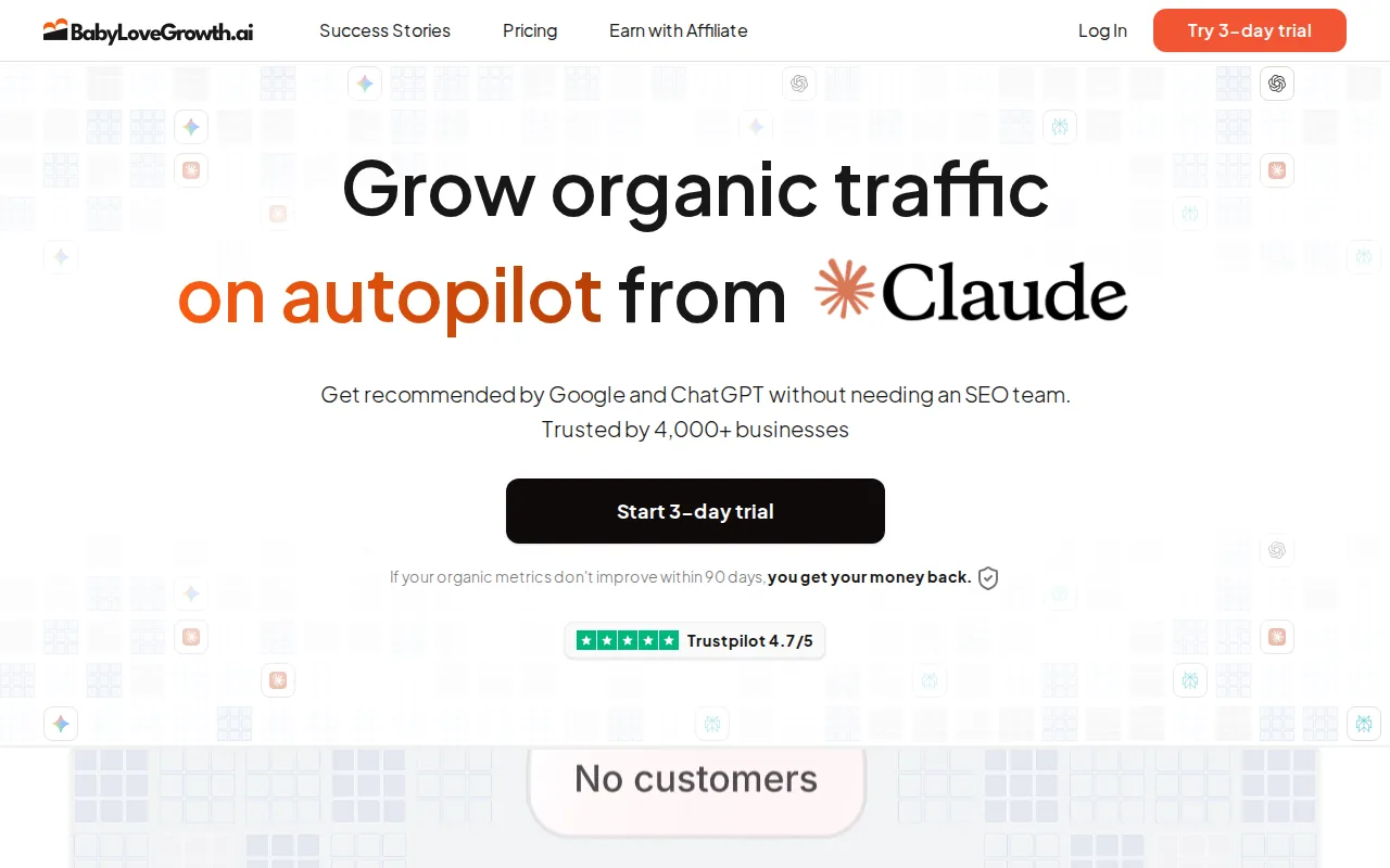BabyLoveGrowth: visual reference for 5. BabyLoveGrowth, Fully Automated SEO for Growing Businesses