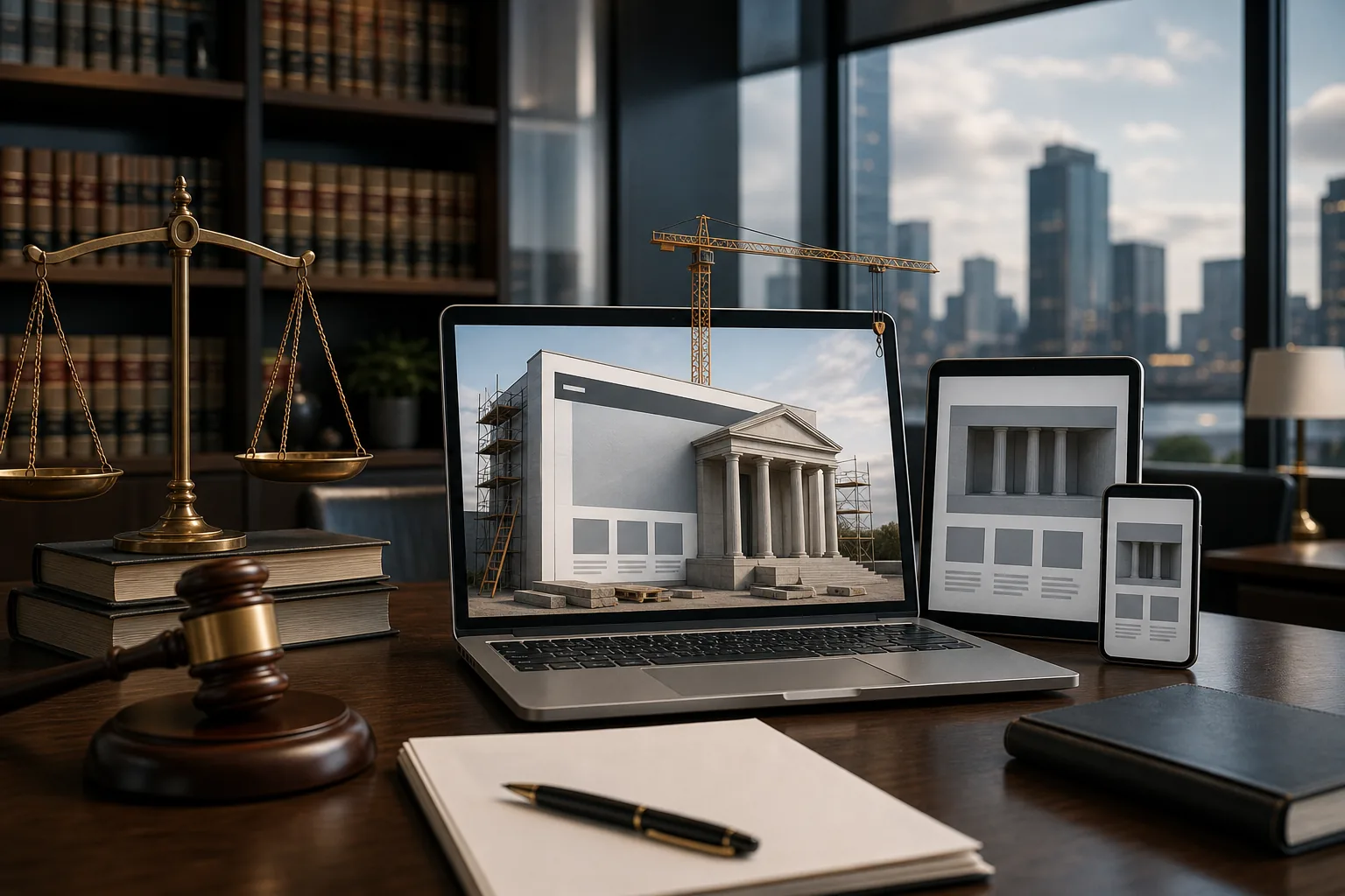 Illustration for Azure Web App Development for Law Firms