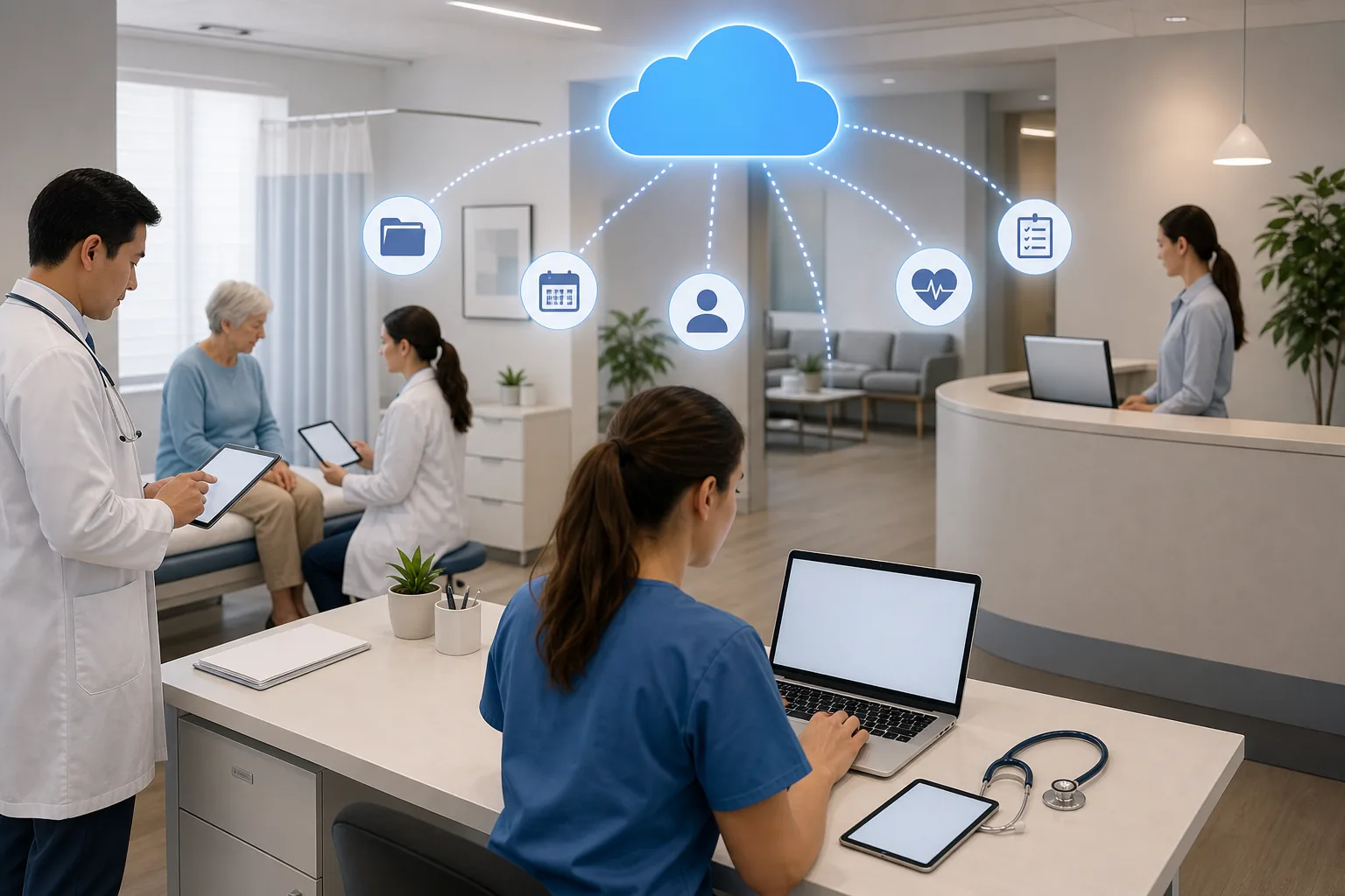Illustration for Azure Web App Development for Medical Practices