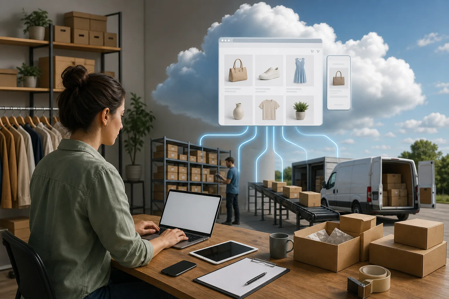 Illustration for Azure Web App Development for E-Commerce Owners
