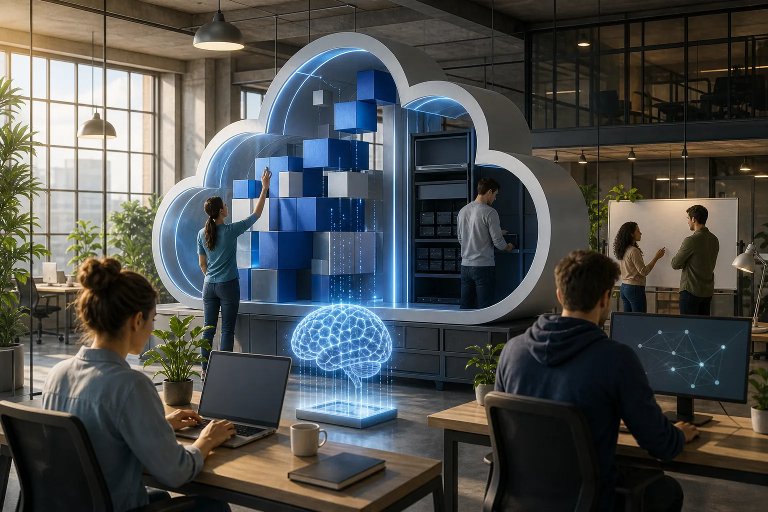 Illustration for Azure Web App Development for AI-Ready Startups