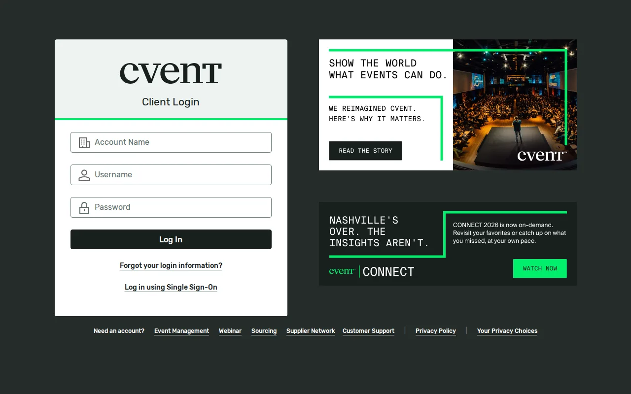 Cvent enterprise matchmaking platform with CRM sync