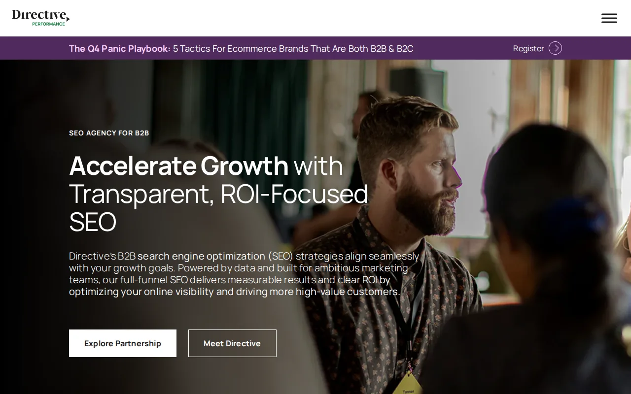 Screenshot of the Directive Consulting website