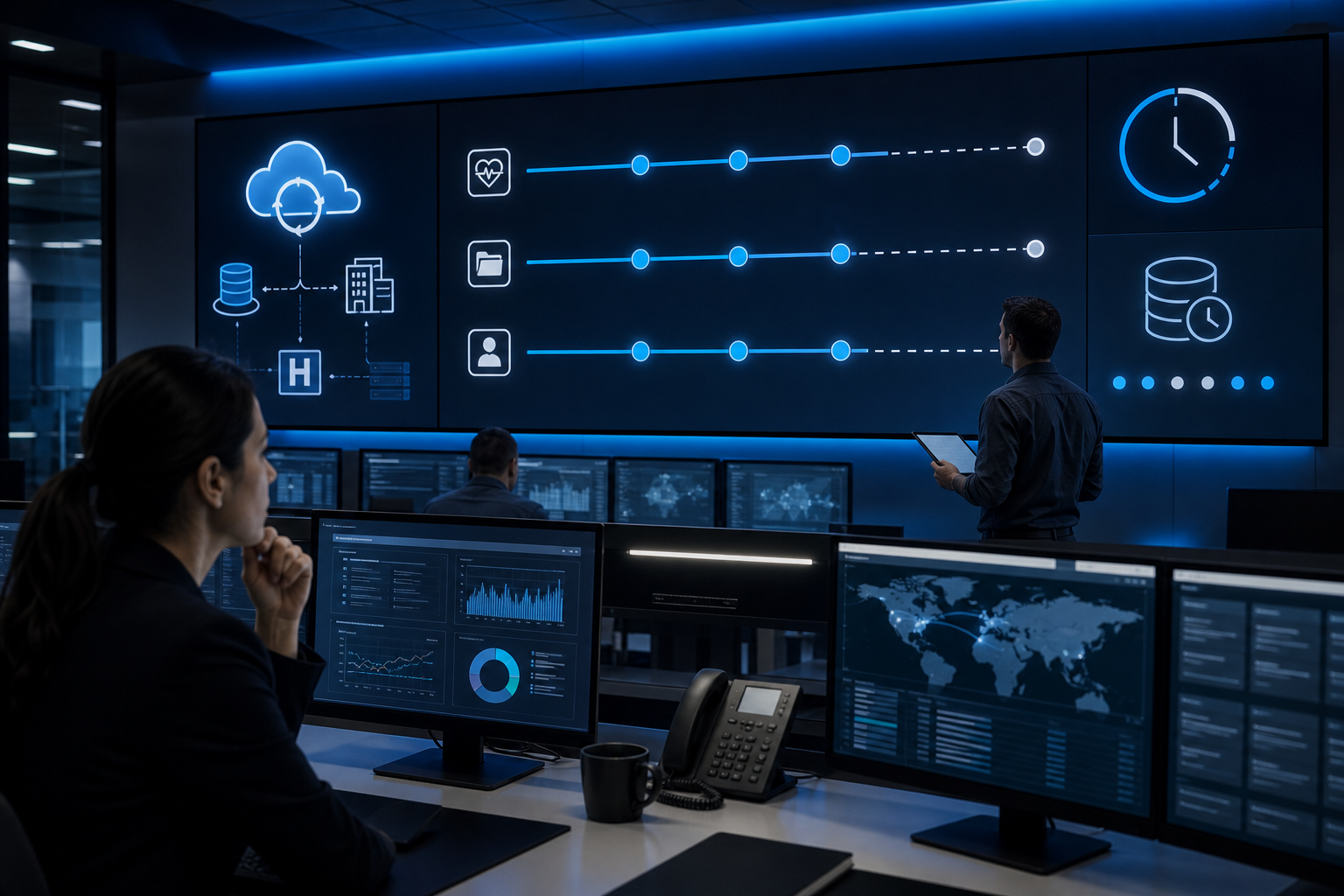 recovery time objective and recovery point objective planning for business disaster recovery