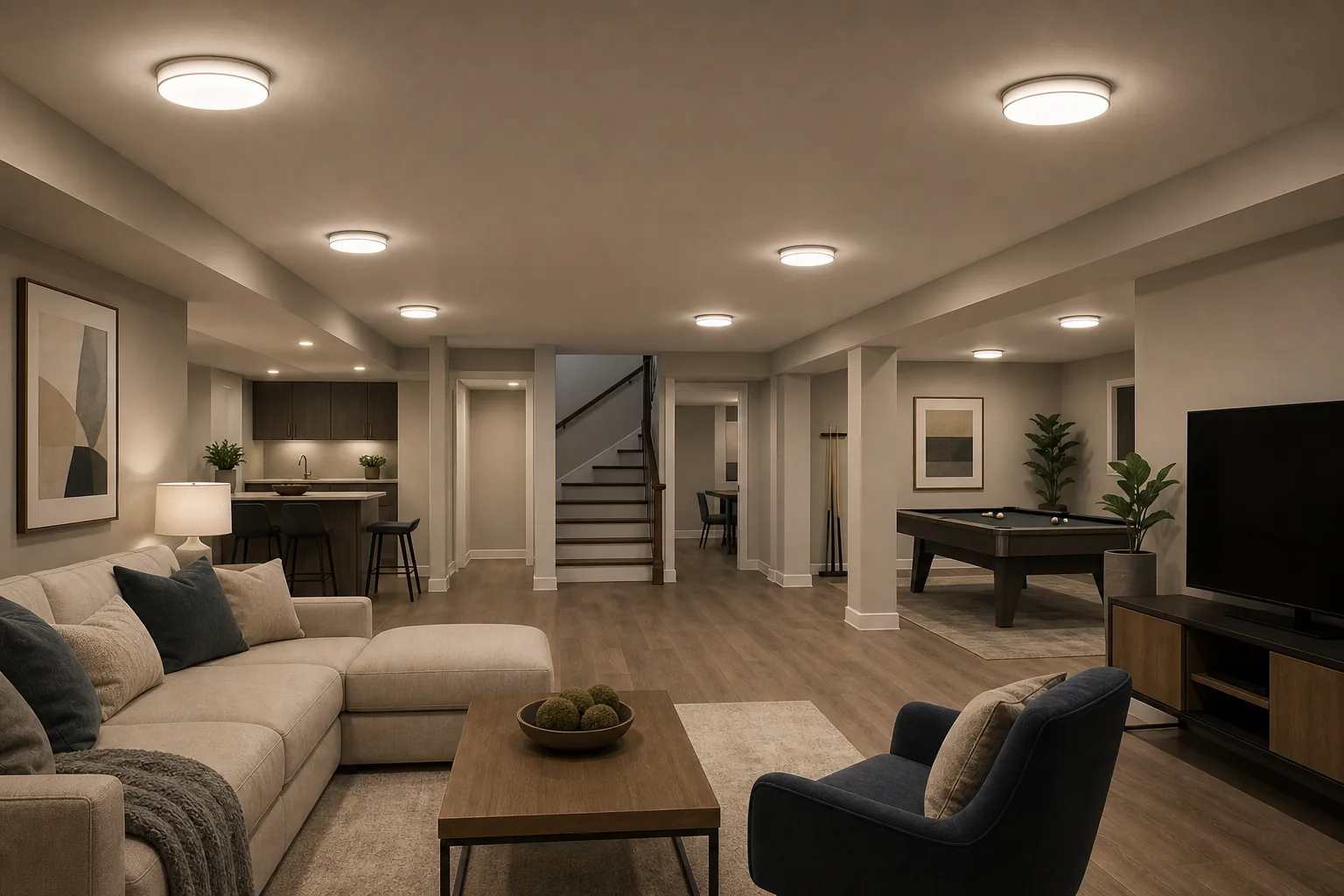 Illustration for Hepside Flush Mount Lights