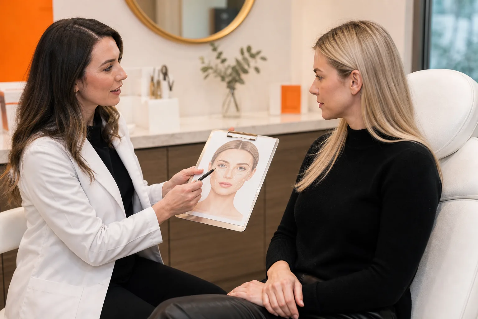 Dermal filler consultation and facial treatment planning