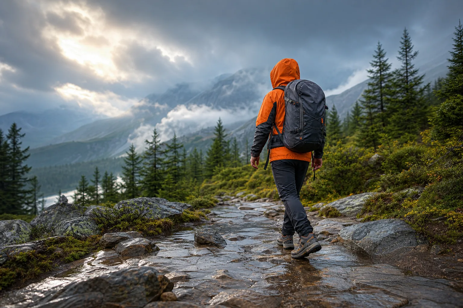 Weather-ready shoes for hiking and rainy travel
