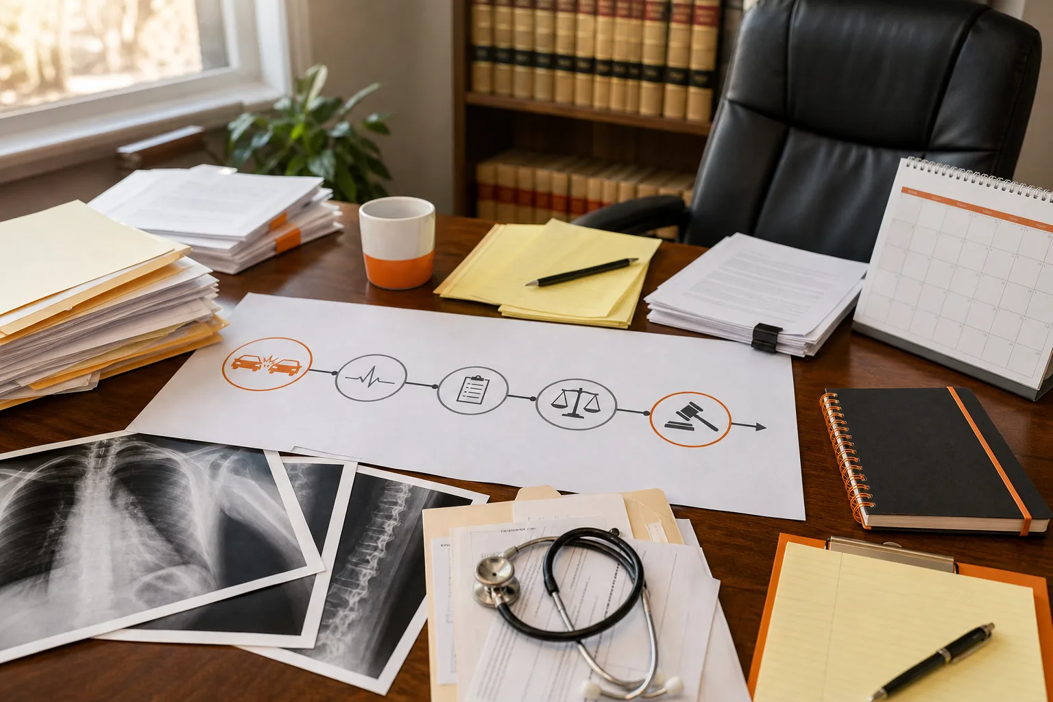Utah personal injury case timeline from accident to settlement or trial.