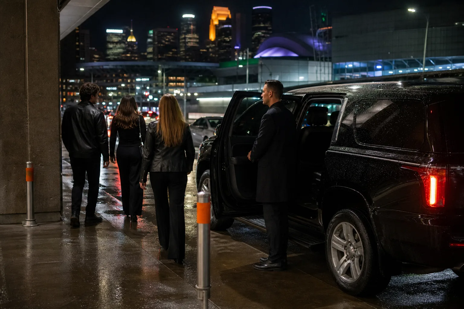 Post-concert chauffeur pickup in Minneapolis
