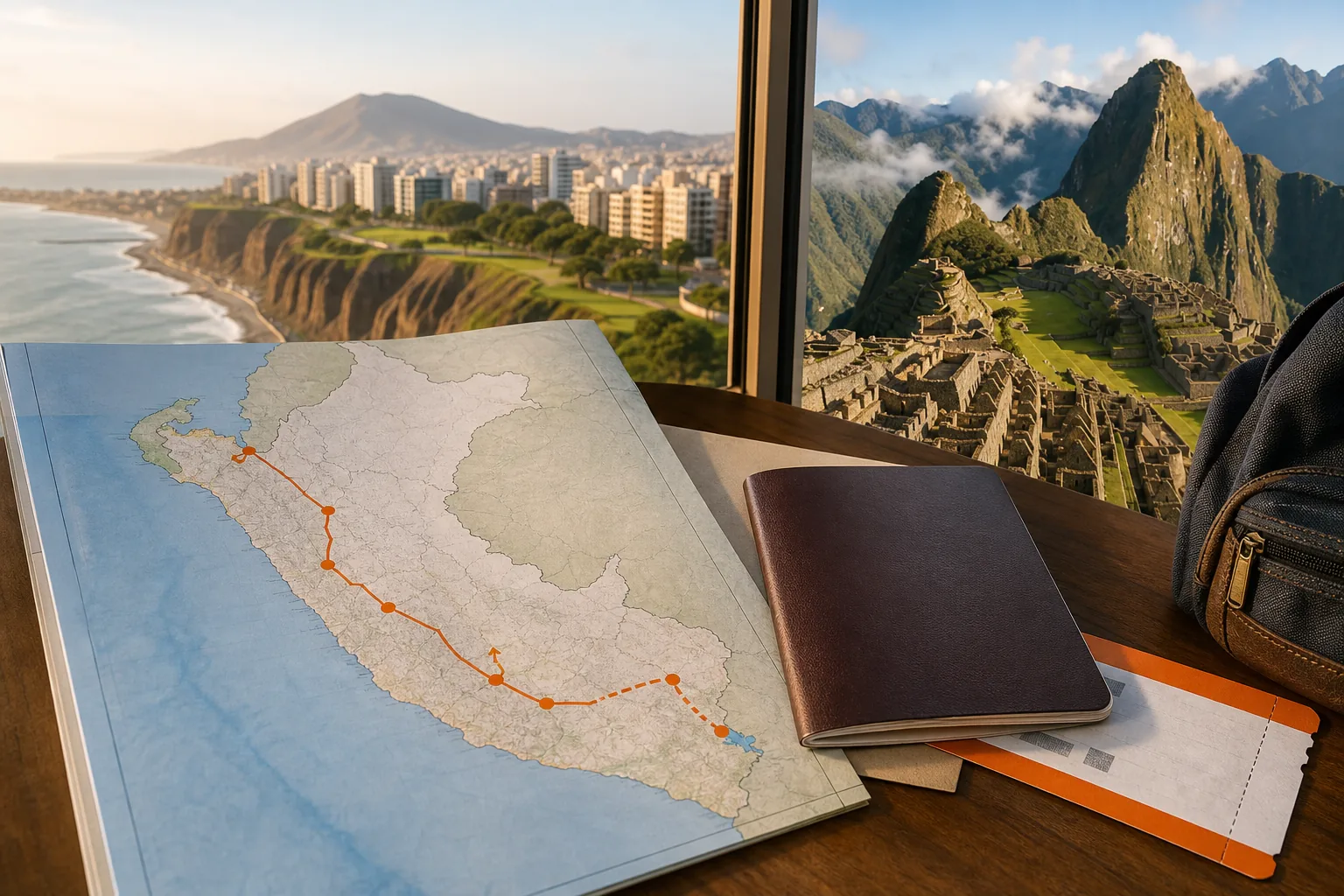 Peru itinerary route map for ten days through Lima Cusco Sacred Valley and Machu Picchu.