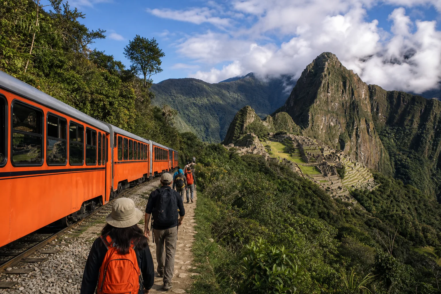 Machu Picchu visit from the Sacred Valley on a ten-day Peru trip.