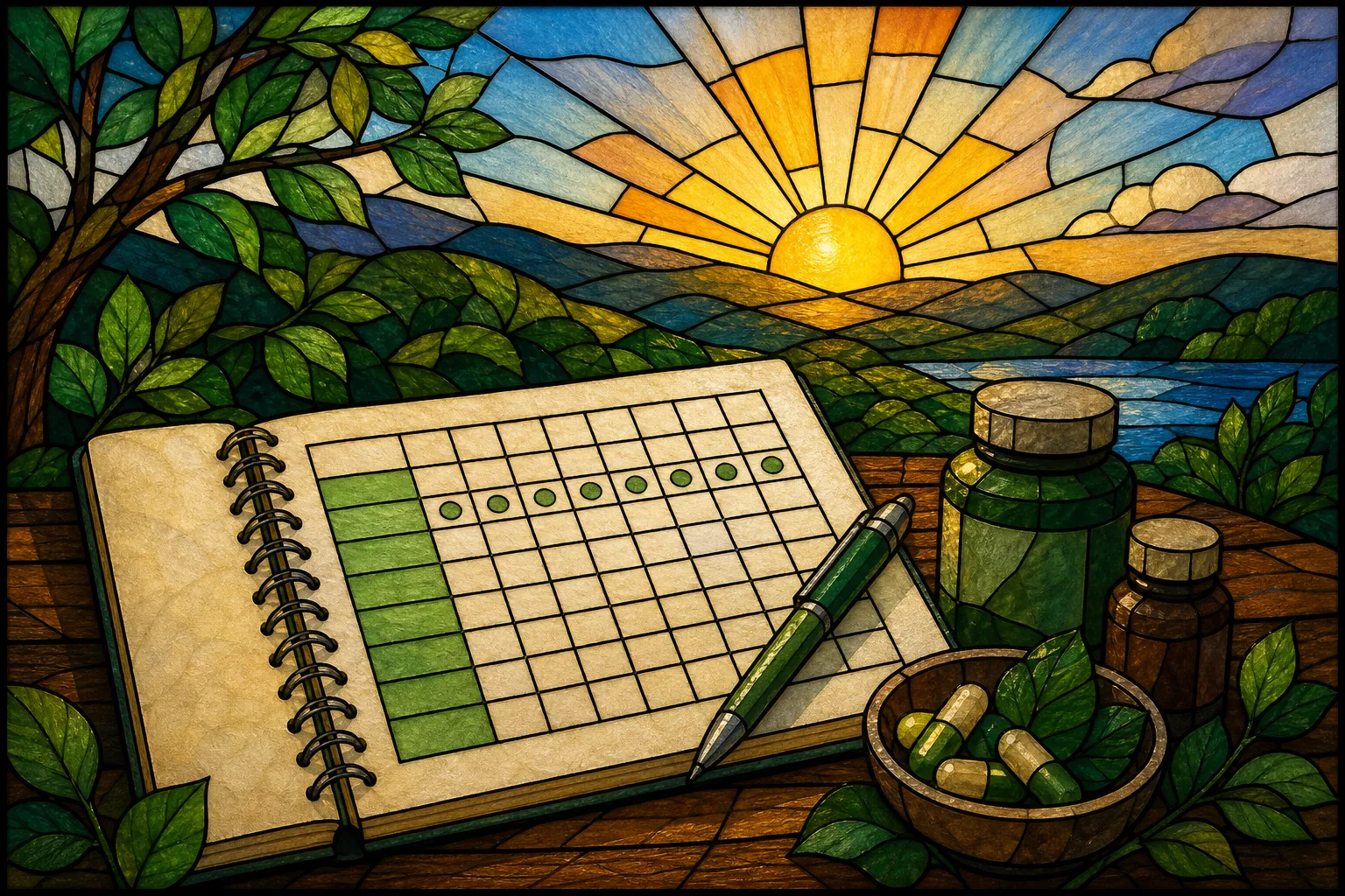 Natural energy booster supplements tracking chart