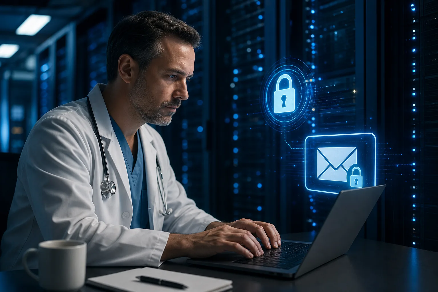 HIPAA email encryption workflow