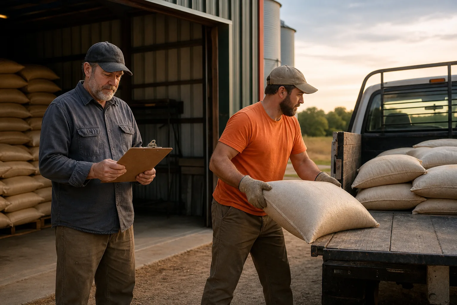 Local feed supplier helping a homesteader source animal feed