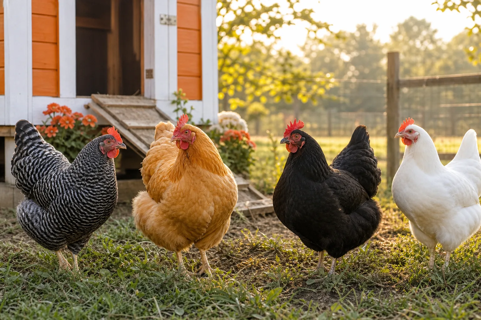 Best chicken breeds for beginners compared in a homestead flock.