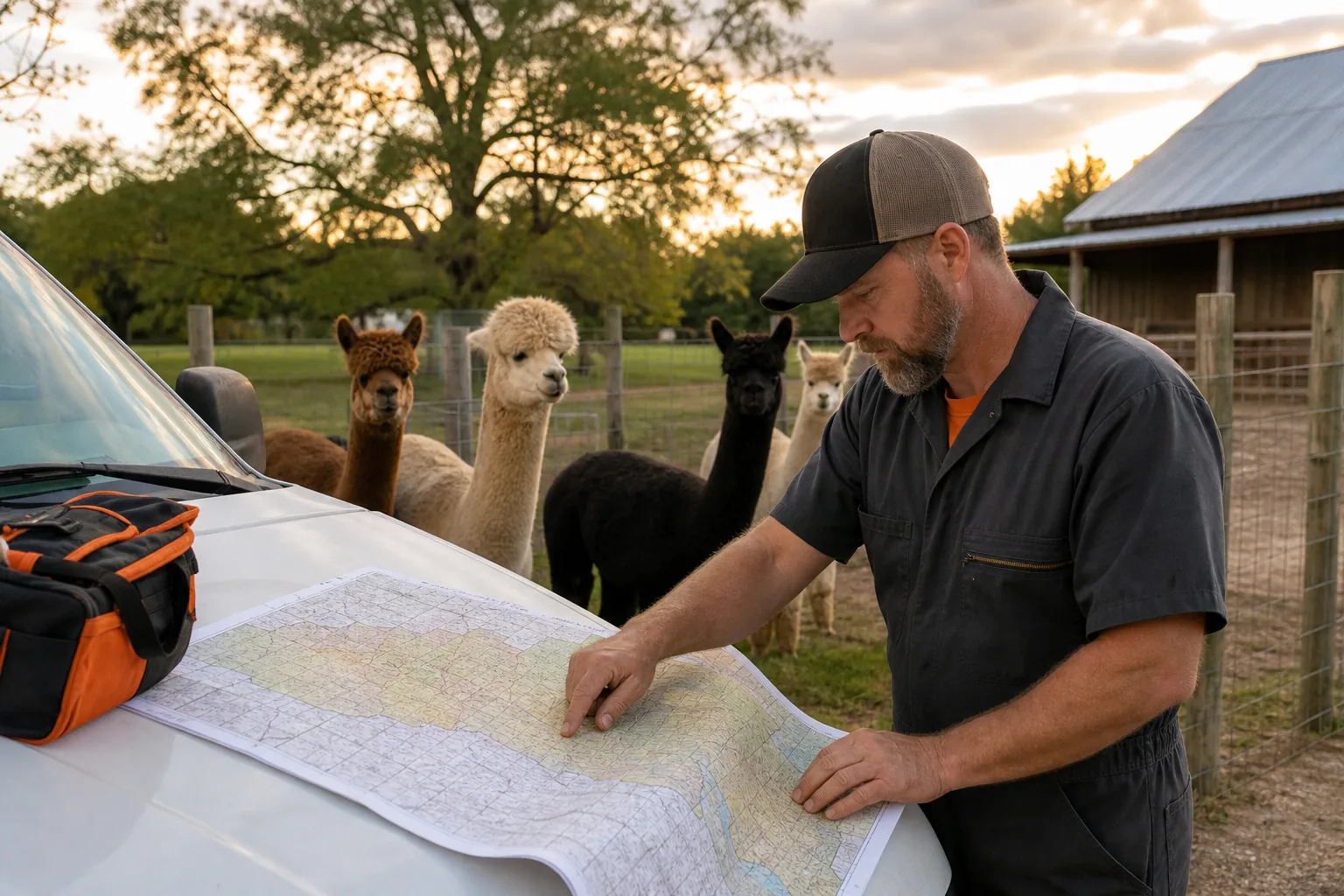 Finding alpaca shearing near me by county and service area