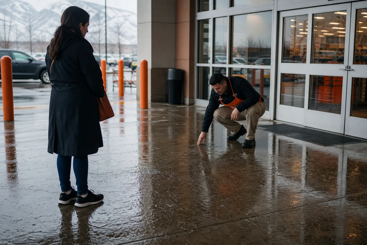 Utah premises liability slip and fall duty of care at a business entrance.